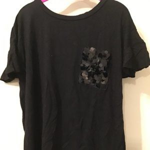 art class girls shirt size 7 black
